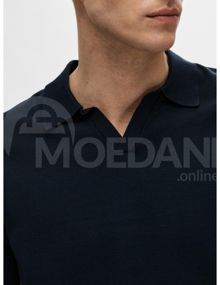 SELECTED HOMME - SLHTELLER SS KNIT POLO Тбилиси - изображение 5