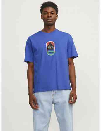 Jack & Jones - JORDELIRIUM TEE SS CREW NECK TG LN Tbilisi