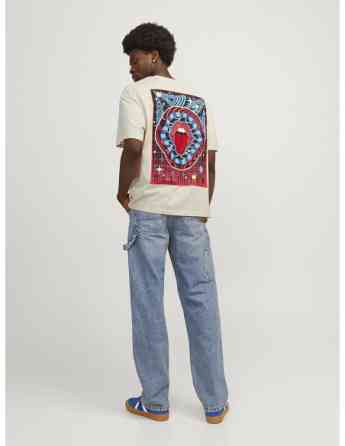 Jack & Jones - JORDELIRIUM TEE SS CREW NECK TG LN Tbilisi