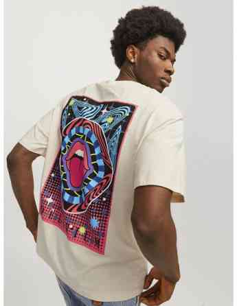 Jack & Jones - JORDELIRIUM TEE SS CREW NECK TG LN Tbilisi