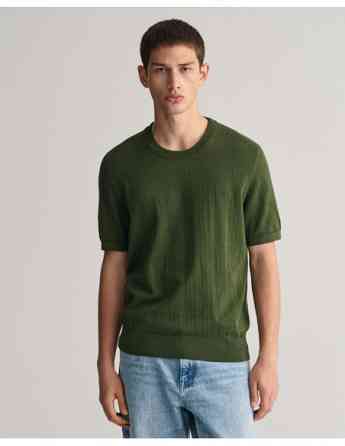 Gant - POINTELLE TEXTURED SS C-NECK Tbilisi