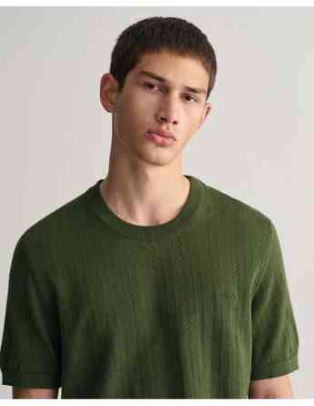 Gant - POINTELLE TEXTURED SS C-NECK Tbilisi
