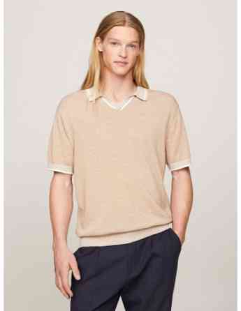Tommy Hilfiger - LINEN BLEND REVERE S/S POLO Tbilisi