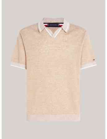 Tommy Hilfiger - LINEN BLEND REVERE S/S POLO Tbilisi