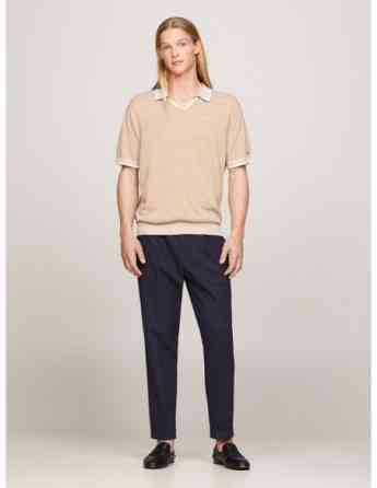 Tommy Hilfiger - LINEN BLEND REVERE S/S POLO Tbilisi