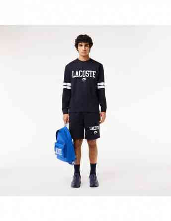 Lacoste - LONG SLEEVED PRINT AND BADGE T-SHIRT Tbilisi