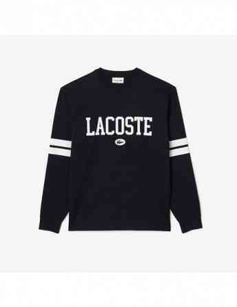 Lacoste - LONG SLEEVED PRINT AND BADGE T-SHIRT Tbilisi