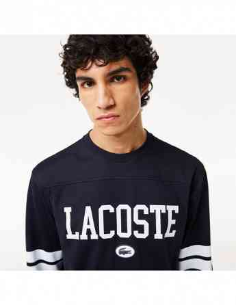 Lacoste - LONG SLEEVED PRINT AND BADGE T-SHIRT Tbilisi