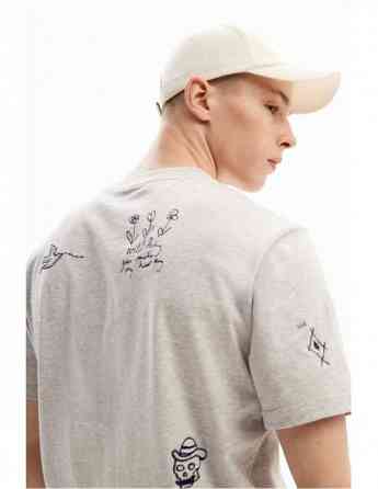 DESIGUAL - Embroidered illustration T-shirt Tbilisi