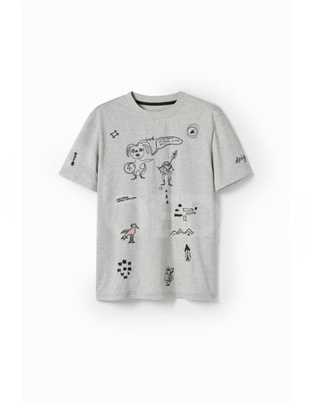 DESIGUAL - Embroidered illustration T-shirt Tbilisi - photo 5