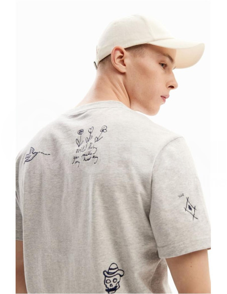 DESIGUAL - Embroidered illustration T-shirt Tbilisi - photo 4