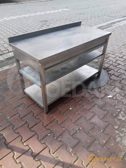 უჟანგავი ლითონის სამუშაო მაგიდა ევროპიდან+განვადება თბილისი - photo 1