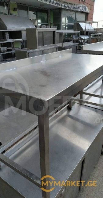 უჟანგავი ლითონის სამუშაო მაგიდა ევროპიდან+განვადება თბილისი - photo 1