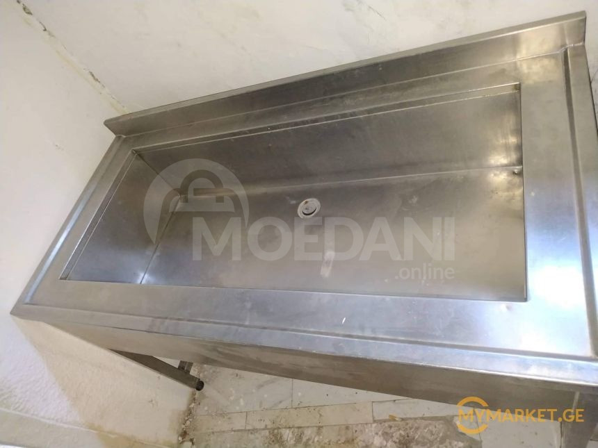 უჟანგავი ლითონის ნიჟარიანი მაგიდა ევროპიდან+განვადება თბილისი - photo 2