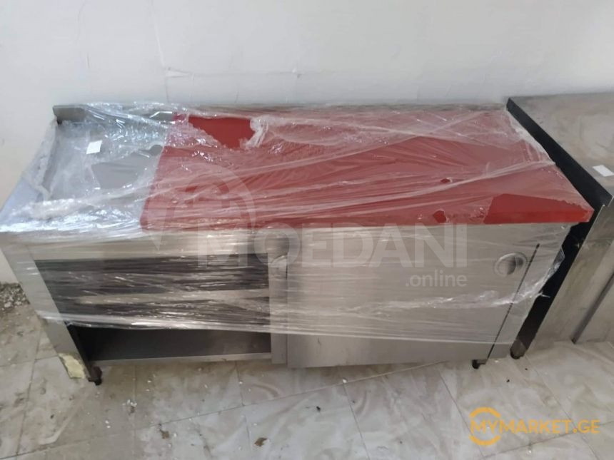 უჟანგავი ლითონის სამუშაო მაგიდა კარებებით ევროპიდან+განვადებ თბილისი - photo 1