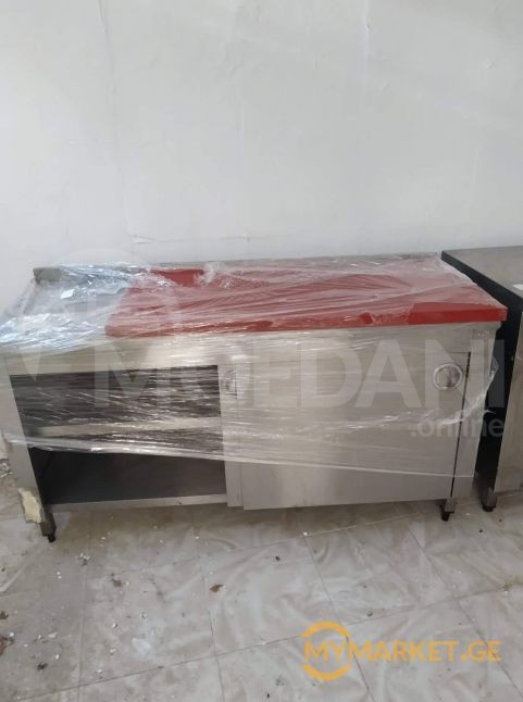 უჟანგავი ლითონის სამუშაო მაგიდა კარებებით ევროპიდან+განვადებ თბილისი - photo 2