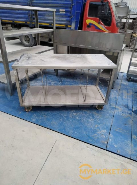 უჟანგავი ლითონის სამუშაო მაგიდა ევროპიდან+განვადება თბილისი - photo 1