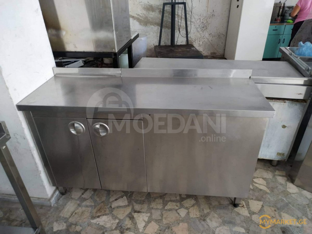 უჟანგავი ლითონის სამუშაო მაგიდა ევროპიდან+განვადება თბილისი - photo 1