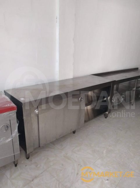 უჟანგავი ლითონის სამუშაო მაგიდა კარებებით ევროპიდან+განვადებ თბილისი - photo 2