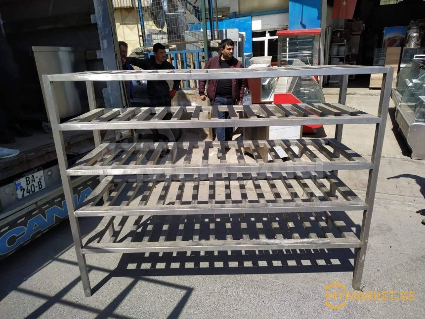 უჟანგავი ლითონის სტელაჟი ევროპოდან+განვადება თბილისი - photo 2