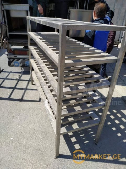 უჟანგავი ლითონის სტელაჟი ევროპოდან+განვადება თბილისი - photo 3