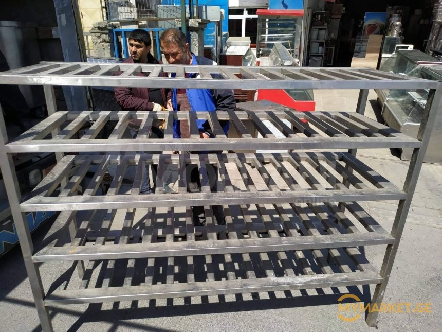 უჟანგავი ლითონის სტელაჟი ევროპოდან+განვადება თბილისი - photo 1