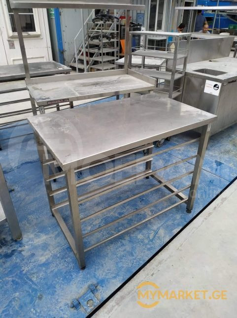 უჟანგავი ლითონის სამუშაო მაგიდა ევროპიდან+განვადება თბილისი - photo 1