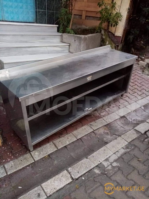 უჟანგავი ლითონის სამუშაო მაგიდა ევროპიდან+განვადება თბილისი - photo 1