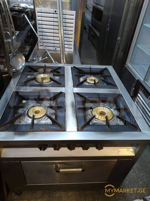 გაზქურა 4 კამფორიანი ღუმელით ევროპიდან+განვადება თბილისი - photo 1