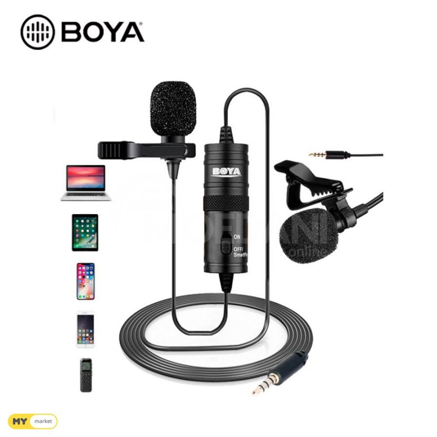 ☘️BOYA BY M1 Pro პეტლიჩკა მიკროფონი ორიგინალი ☘️ თბილისი - photo 2