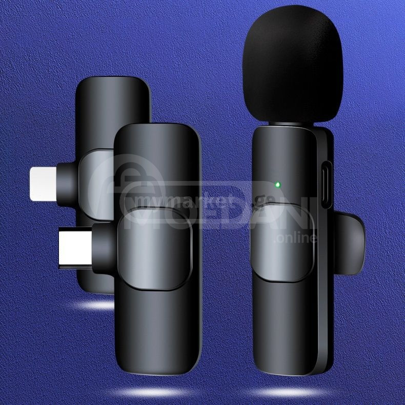 Wireless Microphone ტელეფონის უსადენო პეტლიჩკა მიკროფონი ☘️ თბილისი - photo 2
