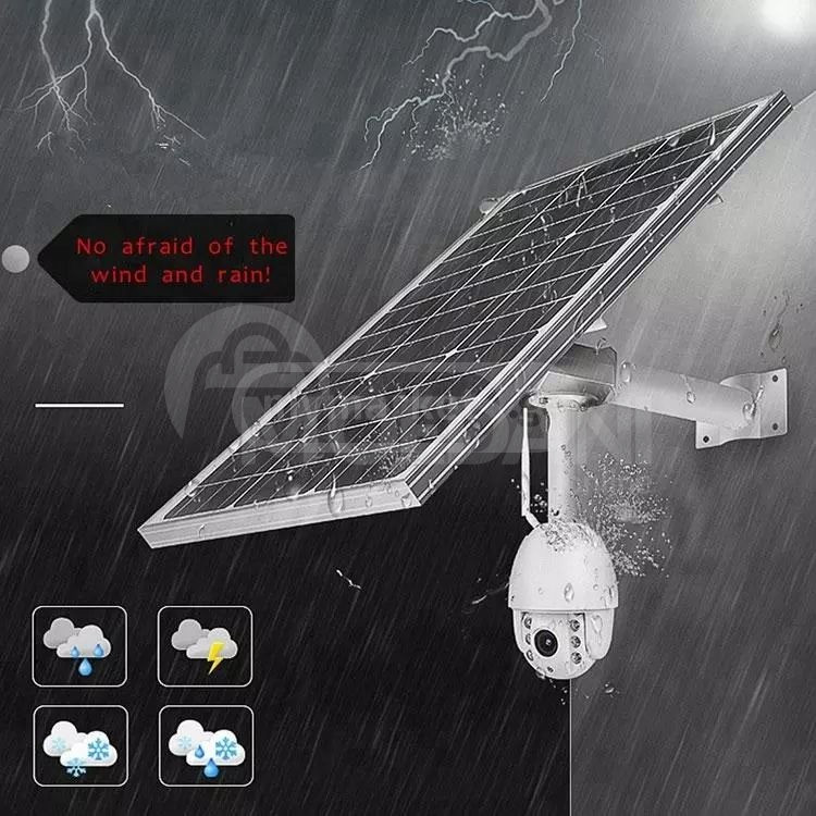 Outdoor Solar 4G Battery Camera სათვალთვალო კამერა მზის პა თბილისი - photo 4