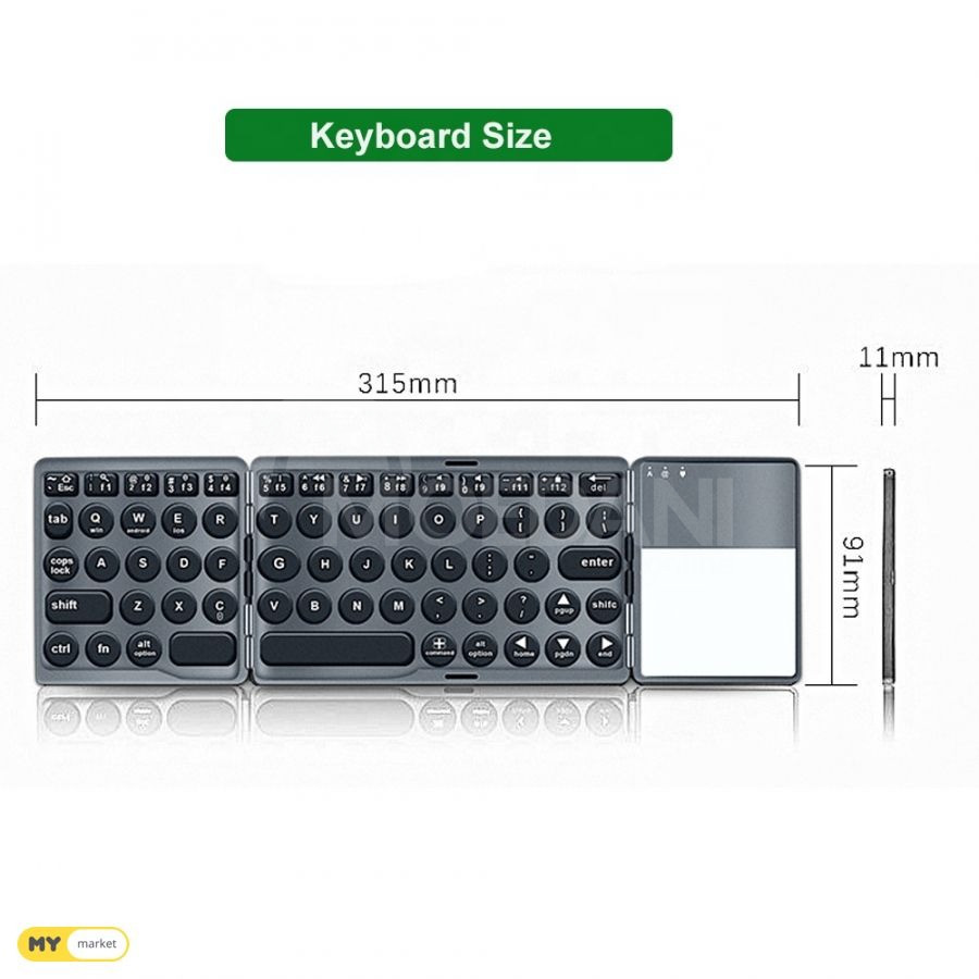 Bluetooth Keyboard დასაკეცი კლავიატურა თბილისი - photo 2