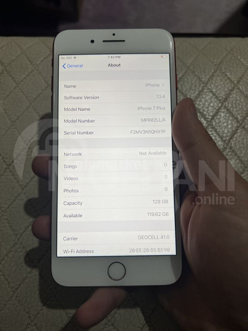 iphone 7 red 128 GB Tbilisi - photo 3