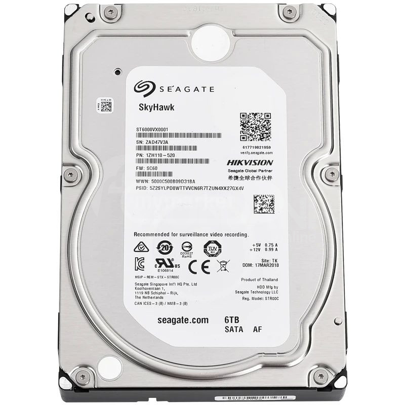 6TB Winchester Seagate Skyhawk Hikvision 100% 50 days Tbilisi - photo 1