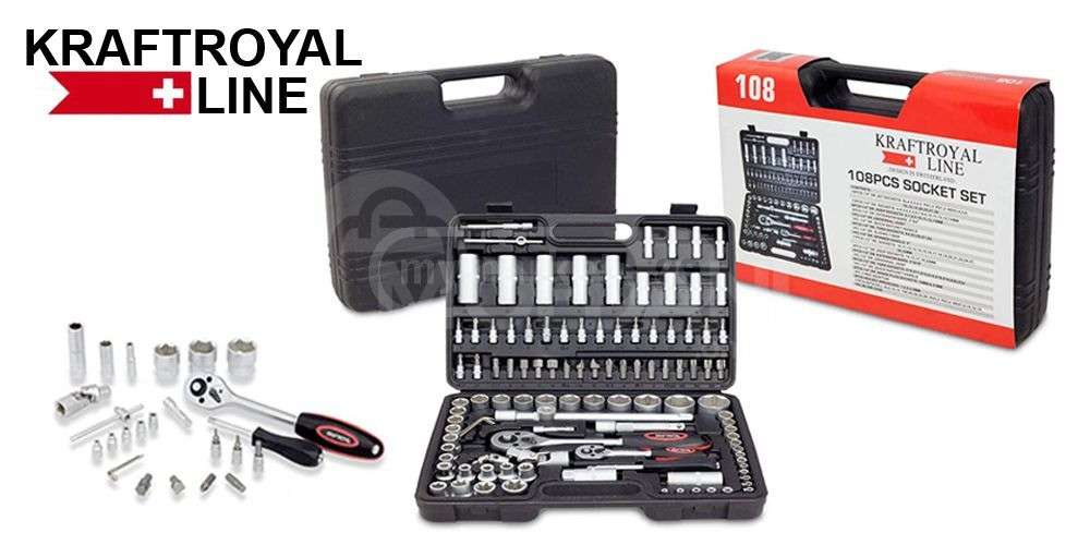 Набор инструментов (108 предметов) KRAFTROYAL+ LINE Тбилиси - изображение 1