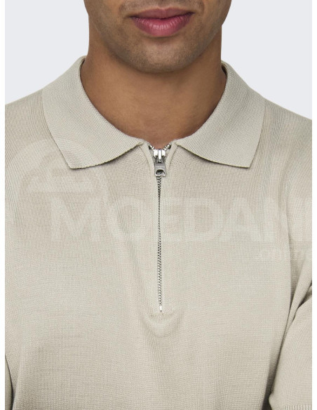 ONLY & SONS - ONSWYLER LIFE REG 14 SS ZIP POLO KNIT თბილისი - photo 4