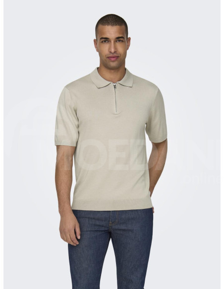 ONLY & SONS - ONSWYLER LIFE REG 14 SS ZIP POLO KNIT თბილისი - photo 1