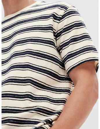 SELECTED HOMME - SLHRELAXSOLO STRIPE SS O-NECK TEE Tbilisi