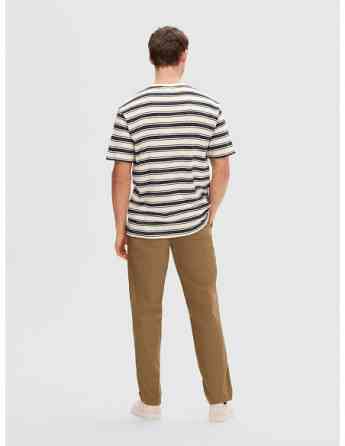 SELECTED HOMME - SLHRELAXSOLO STRIPE SS O-NECK TEE Tbilisi