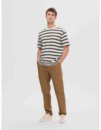 SELECTED HOMME - SLHRELAXSOLO STRIPE SS O-NECK TEE Tbilisi