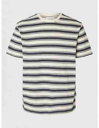 SELECTED HOMME - SLHRELAXSOLO STRIPE SS O-NECK TEE Tbilisi