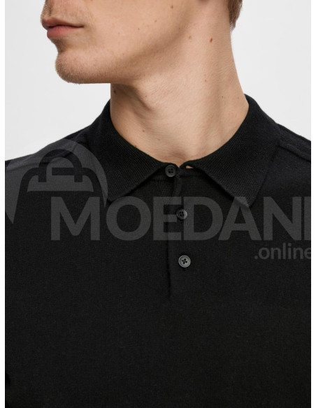 SELECTED HOMME - SLHBERG SS KNIT POLO NOOS თბილისი - photo 3