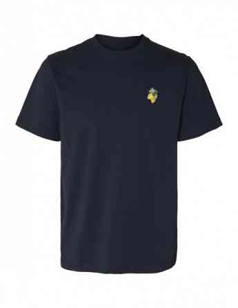SELECTED HOMME - SLHGARLAND EMB SS O-NECK TEE Tbilisi
