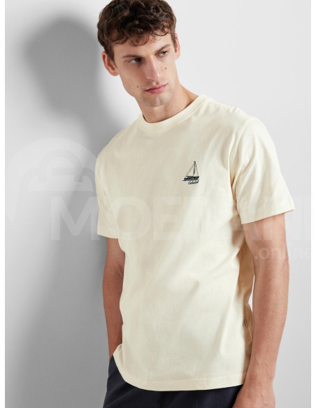 SELECTED HOMME - SLHGARLAND EMB SS O-NECK TEE Tbilisi - photo 4