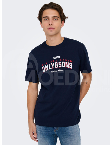 ONLY & SONS - ONSLENNY LIFE REG VINTAGE PRINT TEE NOOS Tbilisi - photo 1