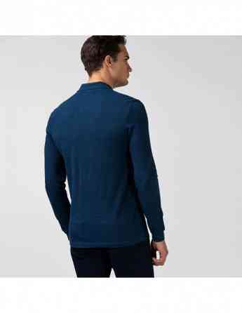 Lacoste - Mens Original Long Sleeve Heathered Cotton Polo Тбилиси