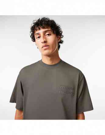 Lacoste - Embroidered Loose Fit Cotton T-shirt Тбилиси
