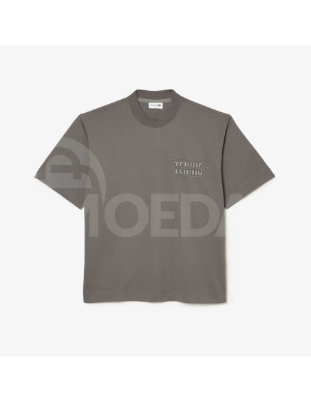 Lacoste - Embroidered Loose Fit Cotton T-shirt თბილისი - photo 4