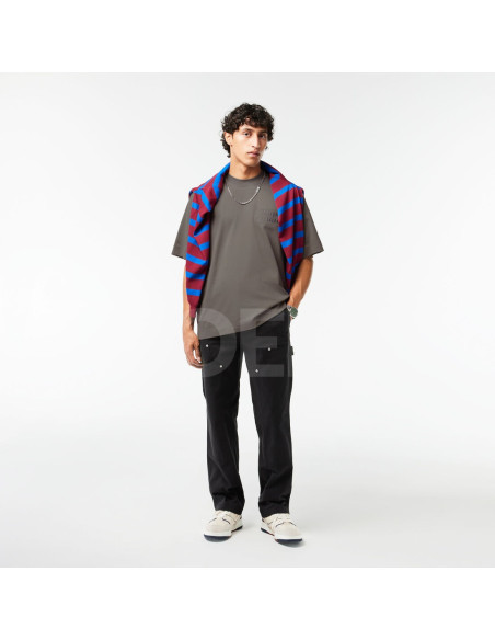 Lacoste - Embroidered Loose Fit Cotton T-shirt თბილისი - photo 3